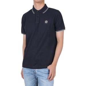 스톤아일랜드 나침반 패치로고 슬림핏 PK티 771522S18 V0020