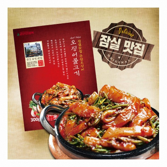 산무리 군산오징어 오징어불고기 300g (4개)