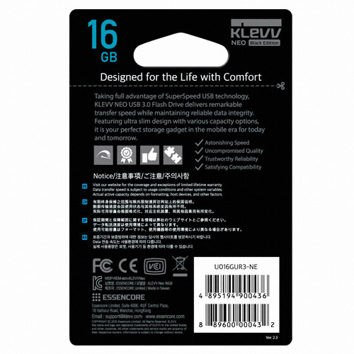 ESSENCORE KLEVV NEO Black Edition USB 3.0 (16GB)_이미지
