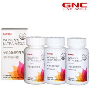 GNC 우먼스 울트라 메가 멀티비타민&미네랄 90정 (3개)_이미지