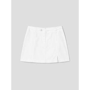 에잇세컨즈 165427DP21 벨티드 데님 미니 스커트 화이트_이미지