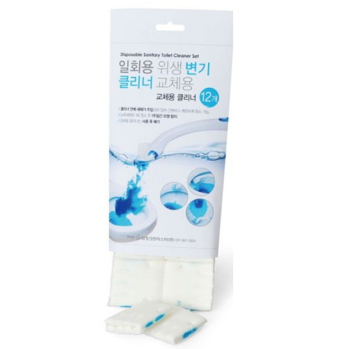 삼정크린마스터 일회용 위생변기 클리너 교체용 12매입이미지입니다. 누르면 해당 게시물로 새창이동합니다.