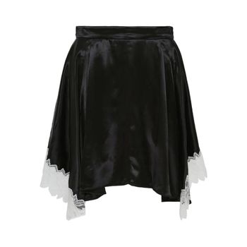 사틴 레이스 트리밍 스커트 S25136155SHI T 141658128