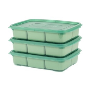  이지앤프리 튼튼이 웨이브킵 6분할 큐브용기 1.7L [3개]