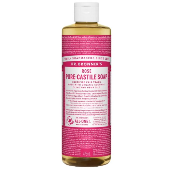 닥터브로너스 로즈 퓨어 캐스틸 솝 475ml (2개)_이미지