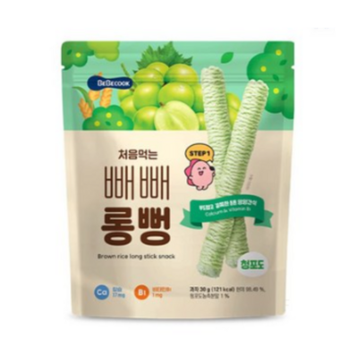 베베쿡 처음먹는 빼빼롱뻥 청포도_이미지