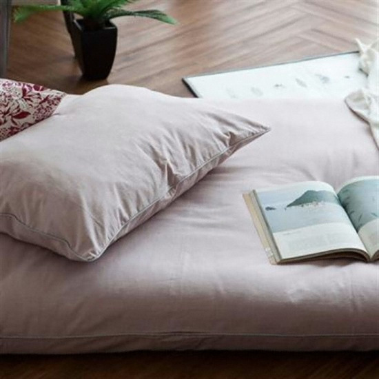 아름다운공간 솔리드 슬라브 요커버 로지핑크 (슈퍼싱글 SS+베개커버1장)_이미지