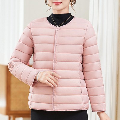 마켓에이 여성용 빅사이즈 버튼 경량 패딩 O3-A1286 블랙 2XL