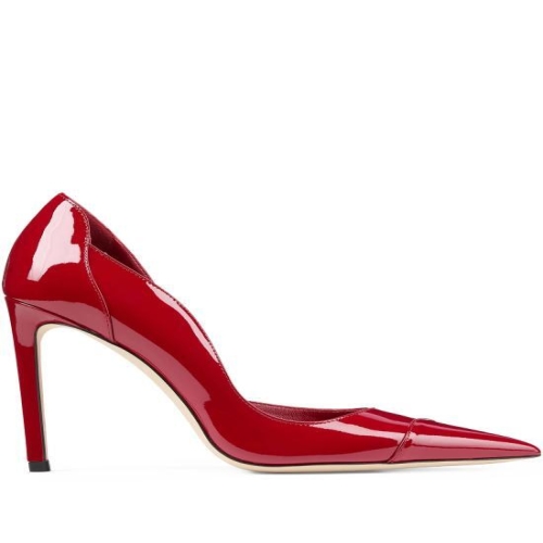 지미추 힐 펌프스 BRIGITTE100 PATRUBY RED Ruby red