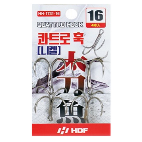 해동조구사 HDF HH-1731 콰트로훅 니켈