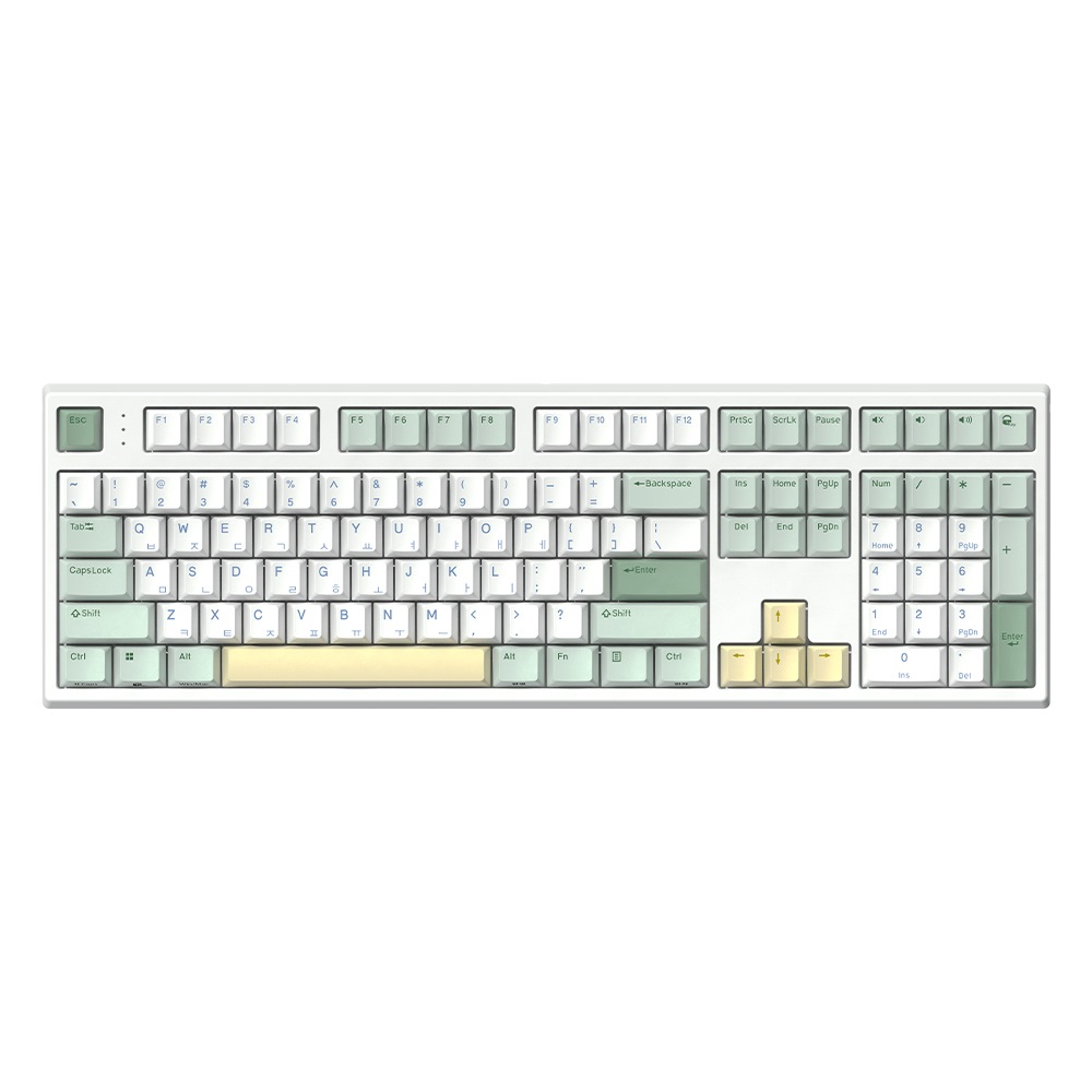 한성컴퓨터 GK787SE OfficeMaster 8K 기계식 토독 (말차 크림, 35g)_이미지