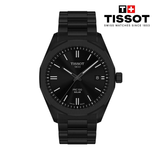  티쏘 PRC 100 솔라 블랙 PVD 39mm T151.422.33.051.00