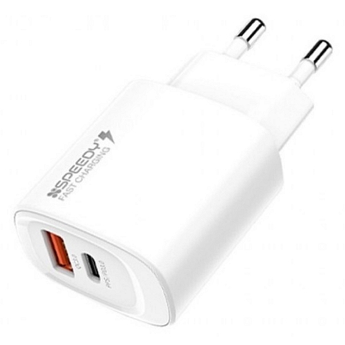 디엠케이코리아 SPEEDY PD PPS 25W 2포트 충전기 SPE-N20MPDQC2P25 (1개)_이미지