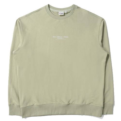 휠라 BIELLA-ITALIA 맨투맨 FS2POE1110X (EGY, 얼그레이)