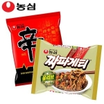 농심 신라면15개 + 짜파게티15개