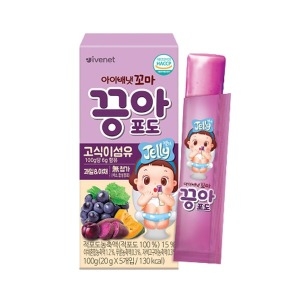 아이배냇 꼬마 끙아젤리 포도 100g (2개)_이미지