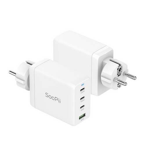 SooPii PD PPS 100W 4포트 GaN 접지형 충전기 ZX-4U23T