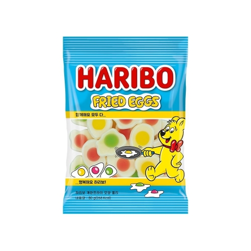 하리보 계란프라이 모양젤리 80g (1개)_이미지