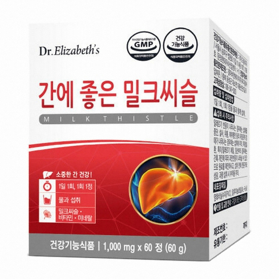 닥터엘리자베스  간에 좋은 밀크씨슬 60정 (1개)