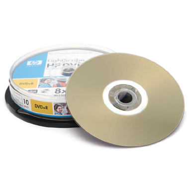 HP DVD+R 4.7GB 8x ���� 10�� Lightscribe