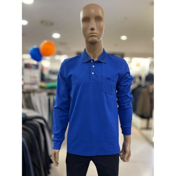 남성 세이브존05 피케 조직 솔리드 베이직 제천 카라 티셔츠 블루 CDA.._P3913