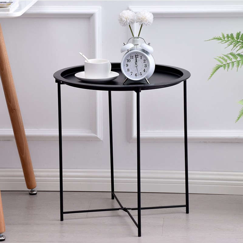 마벨인홈 북유럽 사이드 스틸 원형 테이블_이미지