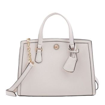 마이클코어스 Chantal 레더 메신저 백 화이트 153755671