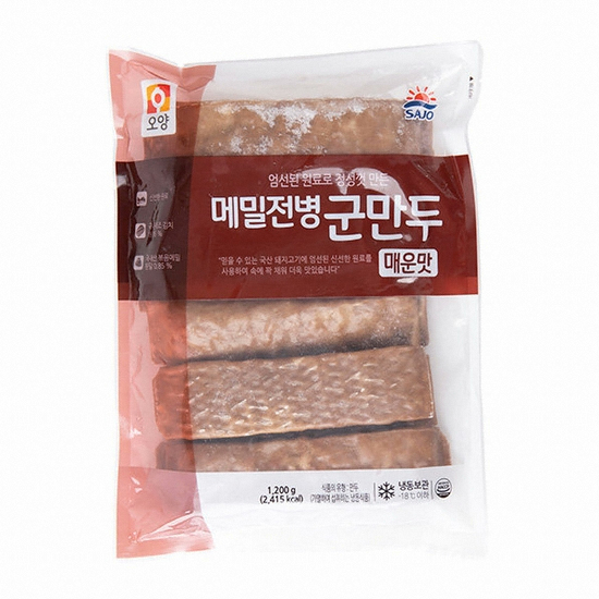 사조오양 메밀전병 군만두 매운맛 1.2kg (2개)_이미지
