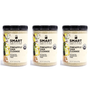  Smart Pressed 파인애플 치아씨드 클렌즈주스 파우더 375g [3개]