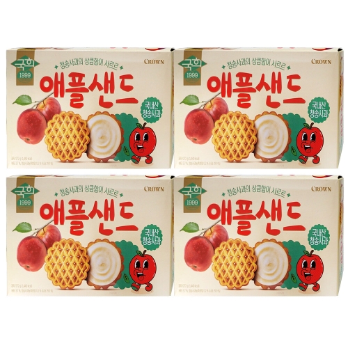 크라운제과 애플샌드 272g (4개)_이미지