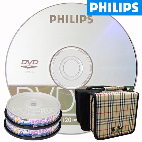 DVD-RW 4.7GB 4x 케익 20장 + 시디자켓