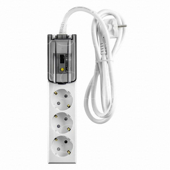 대현써지오 모노케어 3구 누전차단 고용량 멀티탭 (0.3m)_이미지