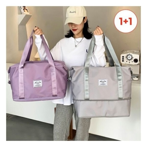 할인바이할인 2단 확장 대용량 캐리어백 여행가방 폴딩 보스턴백 1+1_이미지