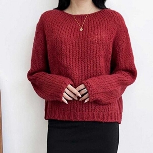 겨울 캐주얼 베이직 루즈핏 필수템 니트 스 KYR-WFGV8XO