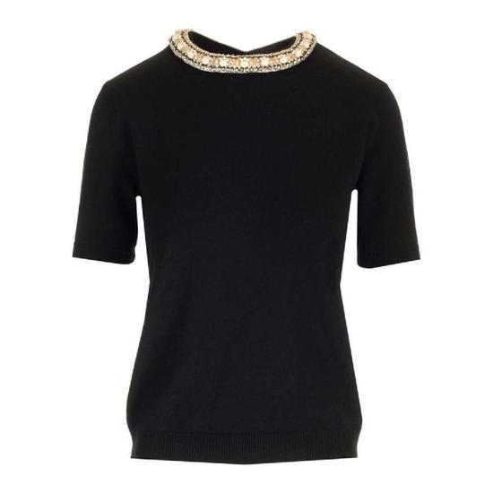 발렌티노 장식 크루넥 니트 탑 6B3KC63I96A 0NO T_이미지