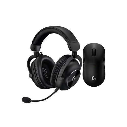 로지텍 PRO X SUPERLIGHT 2c + PRO X 2 무선 마우스 헤드셋 세트 (블랙)