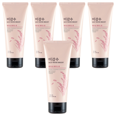 더페이스샵 미감수 브라이트 쌀겨 클렌징 폼 150ml (5개)_이미지