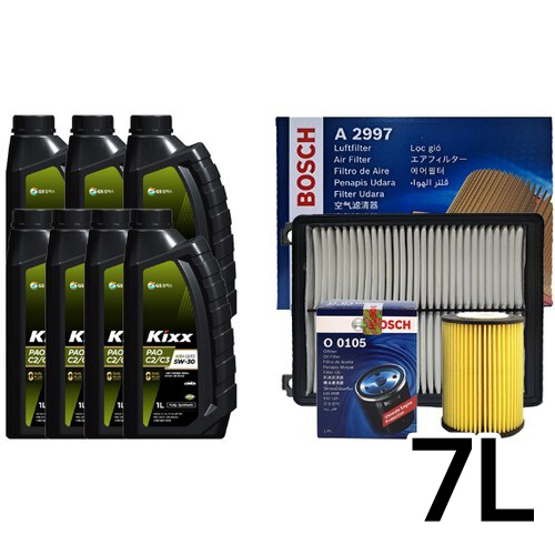 GS칼텍스 킥스 파오 C2/C3 5W30 7L + 보쉬필터 현대 그랜저IG 3.0 가솔린