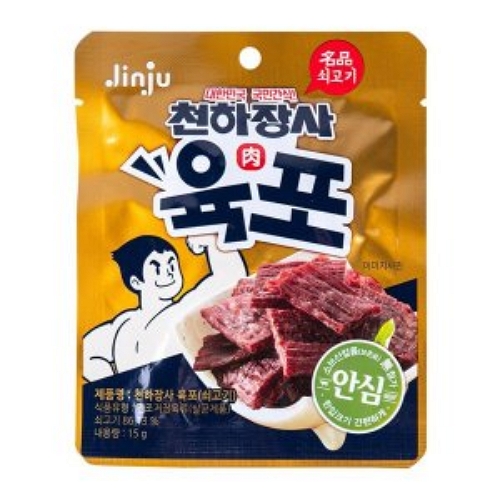 진주햄 천하장사 소고기육포 15g (4개)_이미지