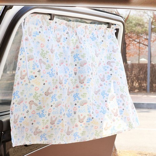 지엠지모터스 이사베라 곰돌이 삼형제 차량용 햇빛가리개 커튼 (단품)