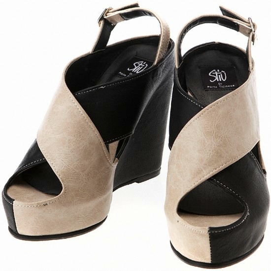 평화유통 스티유 여성 웨지힐 샌들 SESS21330_BK