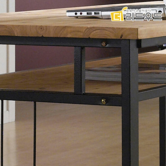 더리드 다이브 레드파인 철제 선반책상 1200 (120x60cm)_이미지