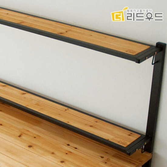 더리드 다이브 레드파인 철제 선반책상 1200 (120x60cm)_이미지