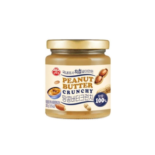오뚜기 100% 땅콩버터 크런치 300g (2개)