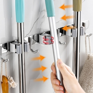 밀대 걸이 도구 걸이대 빗자루 거치대 보관함 대걸레 3구 4구 5구