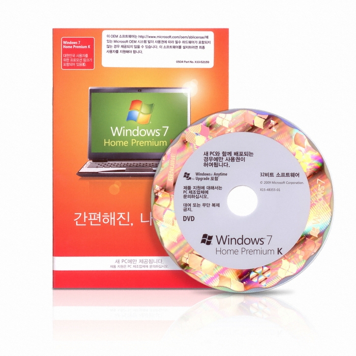 Microsoft Windows 7 Home Premium (DSP 32bit 한글)_이미지