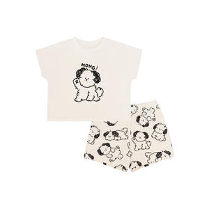 유비맘 클로젯 몽지 반팔 상하복 차콜 C2HL1104-CH