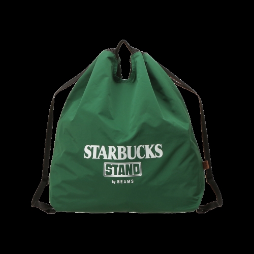 스타벅스 x Beams 2-Way Knapsack Green 빔즈 냅색 그린 854207