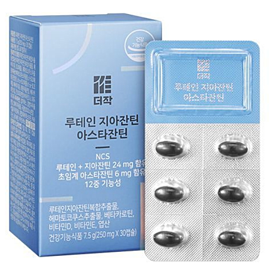 트래디스바이오 더작 루테인 지아잔틴 아스타잔틴 250mg 30캡슐 (1개)