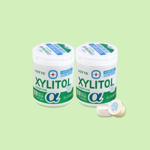 자일리톨 알파 오리지날 용기, 86g, 2개